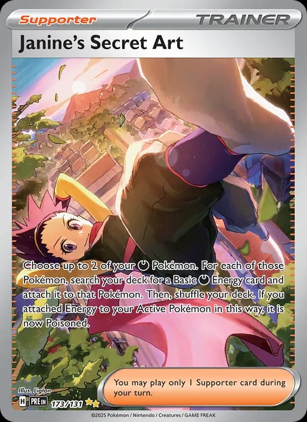 Janine's Secret Art card in English
