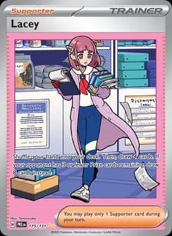Lacey card in English