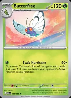 Butterfree card in English