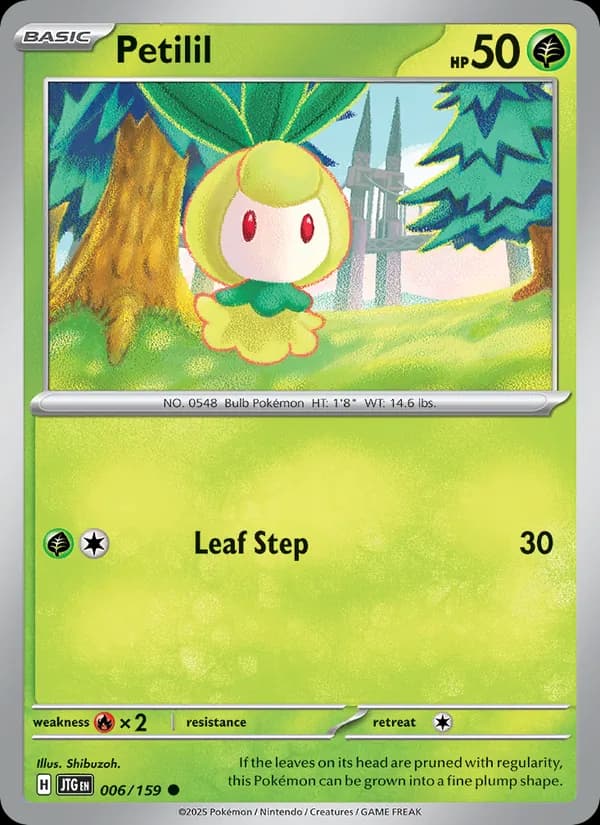 Petilil card in English