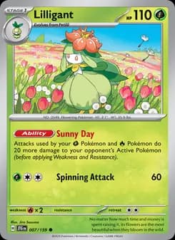 Lilligant card in English