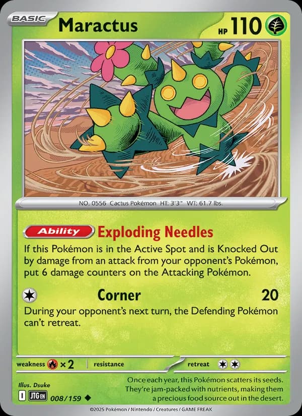 Maractus card in English