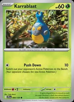Karrablast card in English