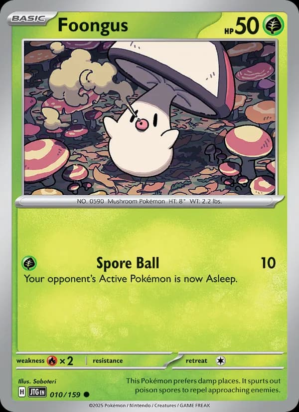 Foongus card in English