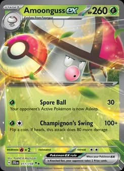 Amoonguss ex card in English
