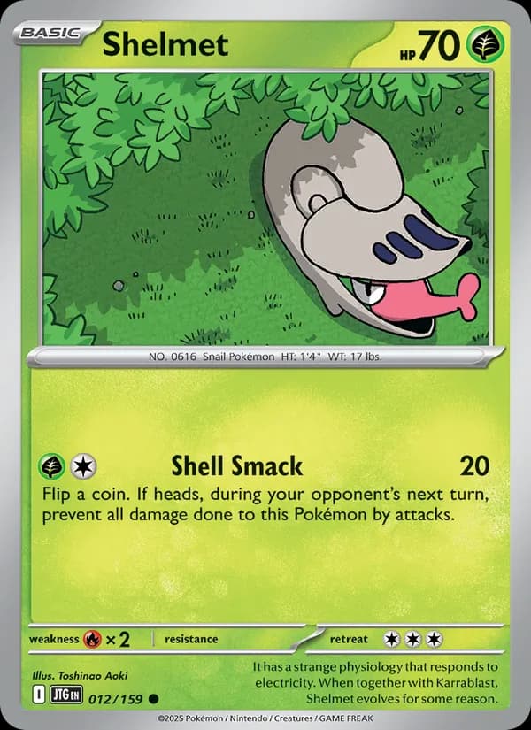 Shelmet card in English