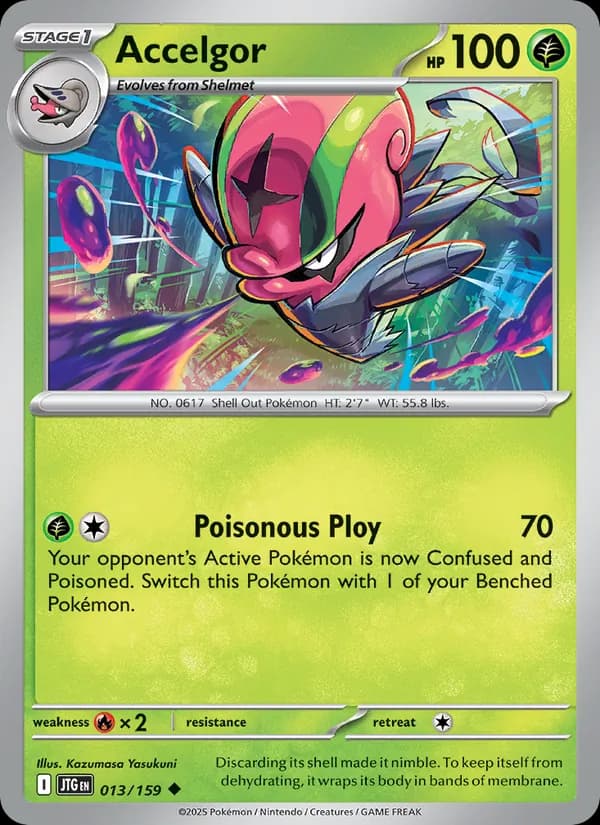 Accelgor card in English