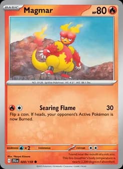 Magmar card in English