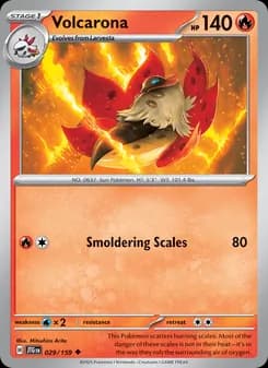 Volcarona card in English