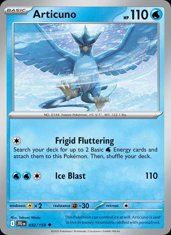 Articuno card in English