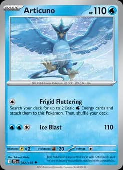 Articuno card in English