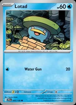Lotad card in English