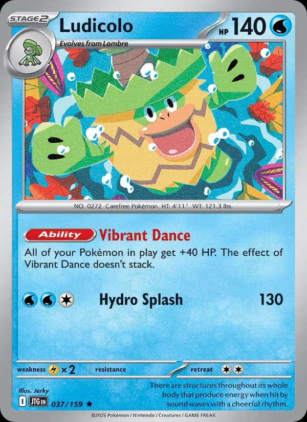 Ludicolo card in English
