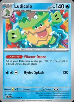 Ludicolo card in English