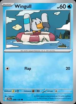 Wingull card in English