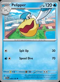 Pelipper card in English