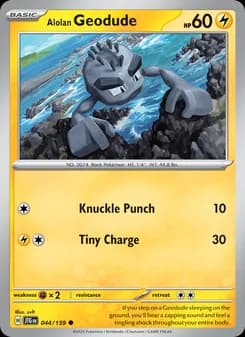 Alolan Geodude card in English