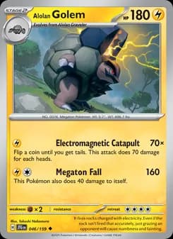 Alolan Golem card in English
