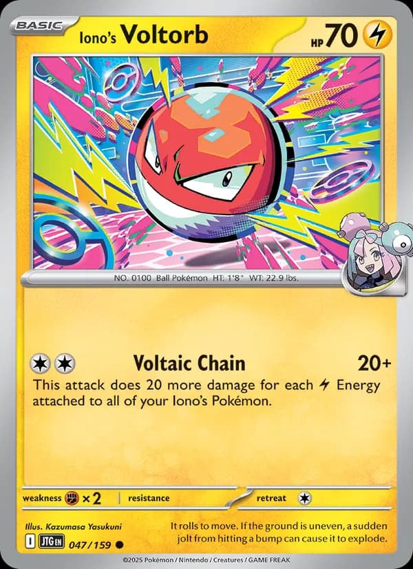 Iono's Voltorb card in English