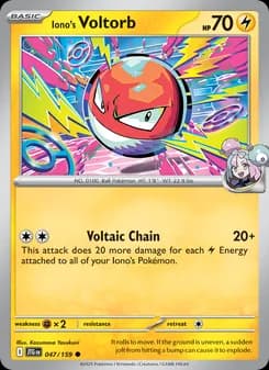 Iono's Voltorb card in English