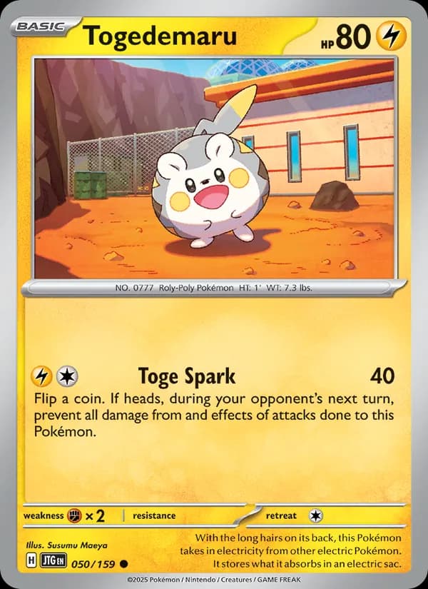 Togedemaru card in English