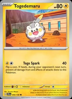 Togedemaru card in English