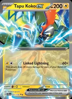 Tapu Koko ex card in English
