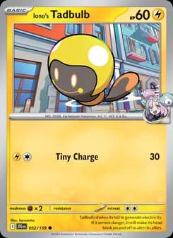Iono's Tadbulb card in English
