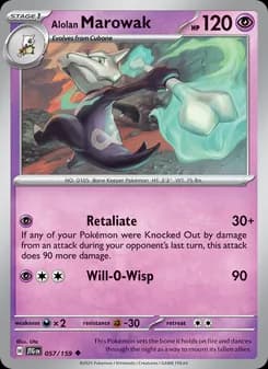 Alolan Marowak card in English