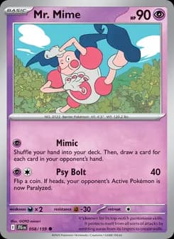 Mr. Mime card in English