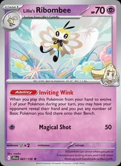 Lillie's Ribombee card in English