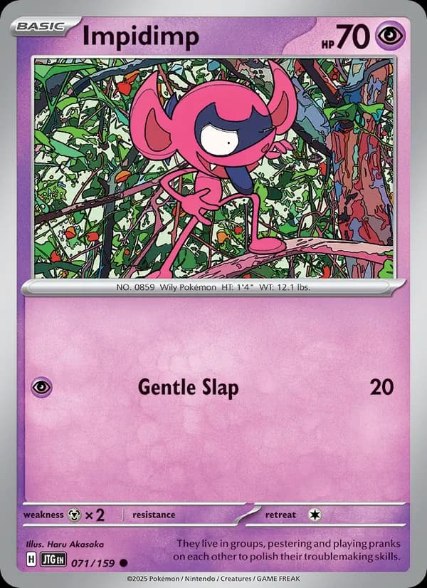 Impidimp card in English