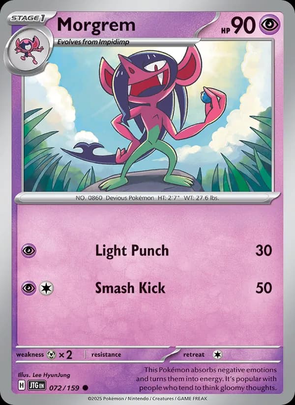 Morgrem card in English