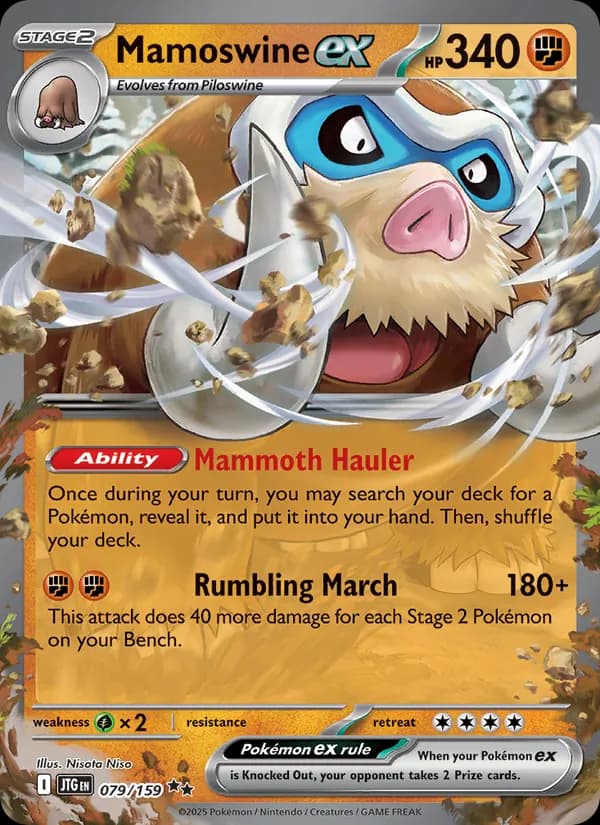 Mamoswine ex card in English