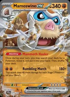 Mamoswine ex card in English