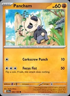 Pancham card in English