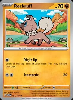 Rockruff card in English