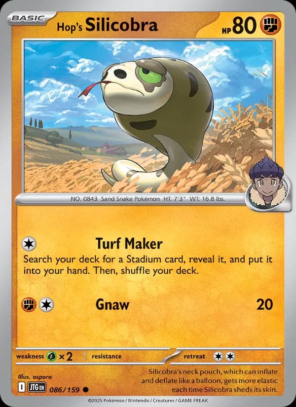 Hop's Silicobra card in English
