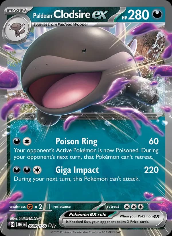 Paldean Clodsire ex card in English
