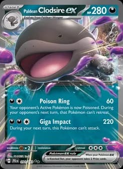 Paldean Clodsire ex card in English
