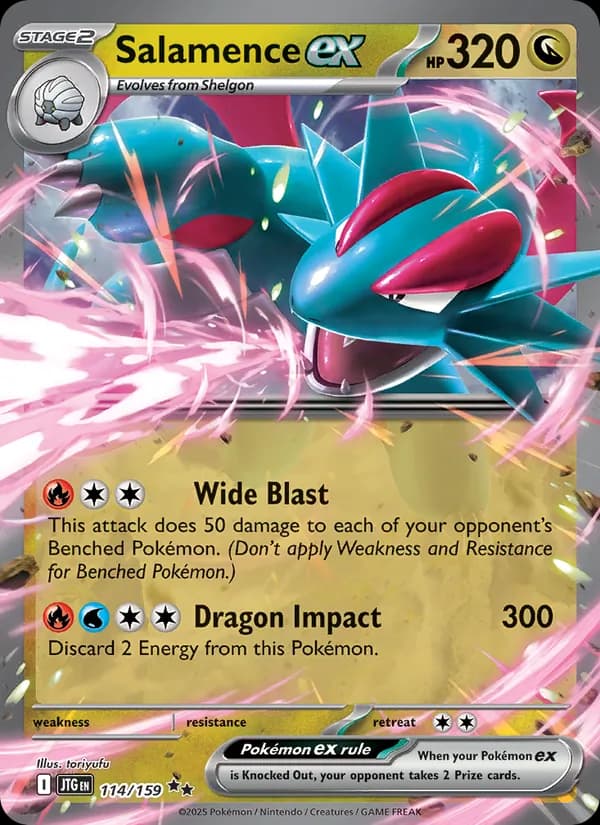 Salamence ex card in English