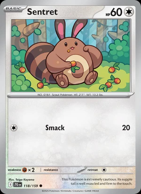 Sentret card in English
