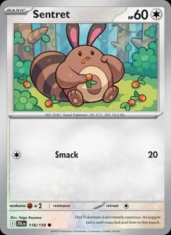 Sentret card in English