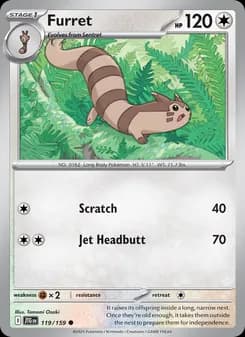 Furret card in English