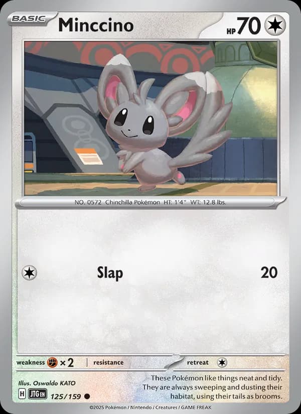Minccino card in English