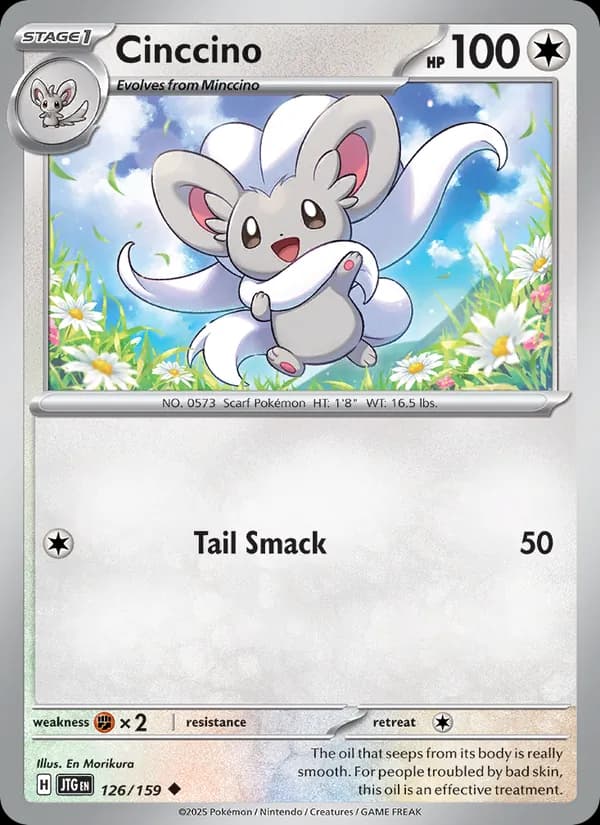 Cinccino card in English