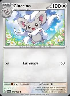 Cinccino card in English