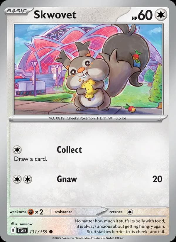 Skwovet card in English