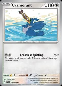 Cramorant card in English