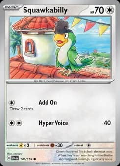 Squawkabilly card in English